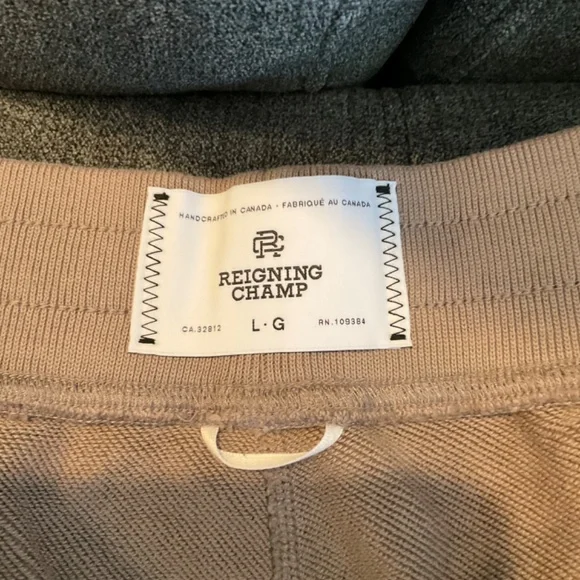 EUC Reigning Champ Joggers Light Brown Size Large - Picture 3 of 5